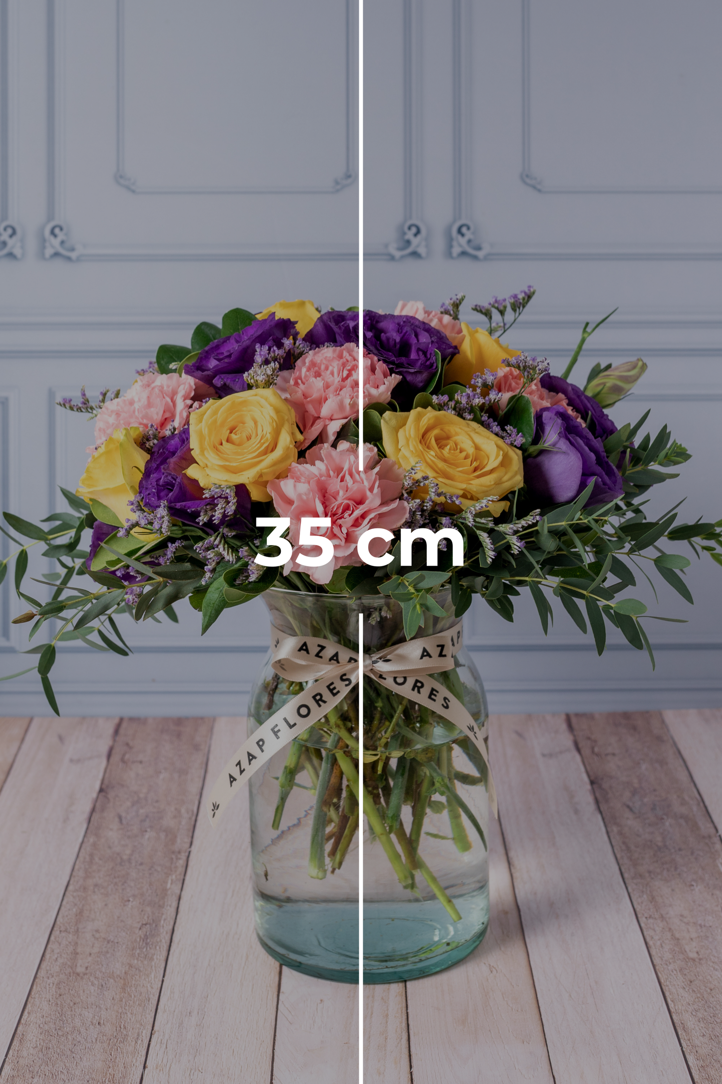 Sunrise - Rosa Amarilla, Clavel Rosa y Lisianthus CDO