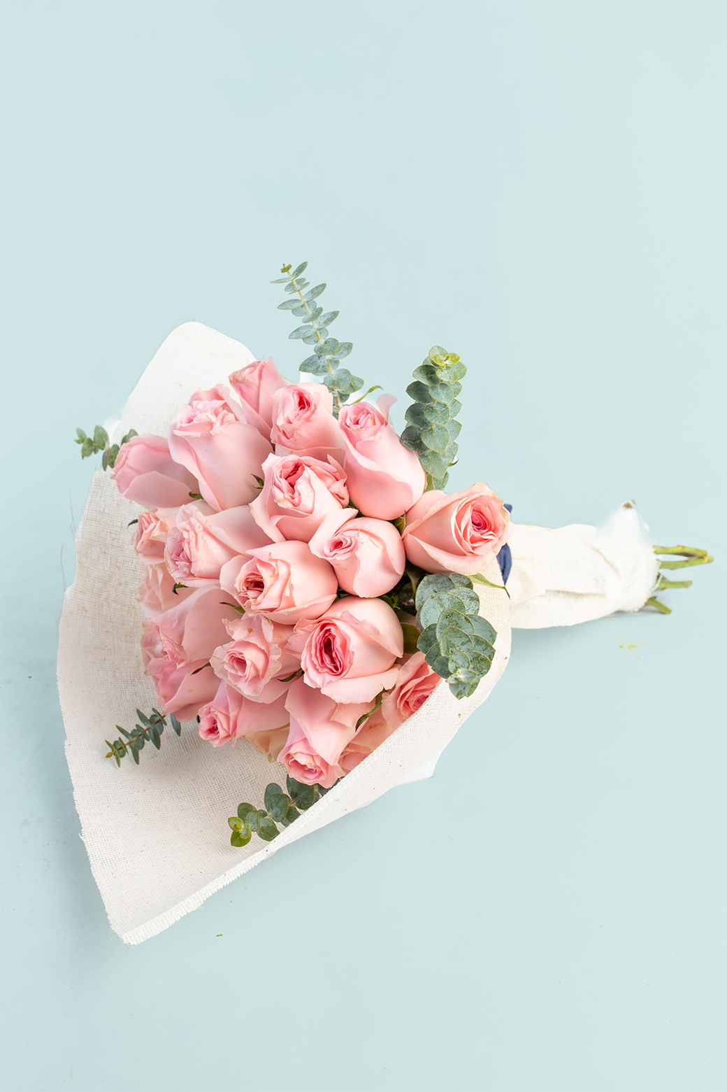 Ramo 30 Rosas Rosas - Envoltura Yute QRO