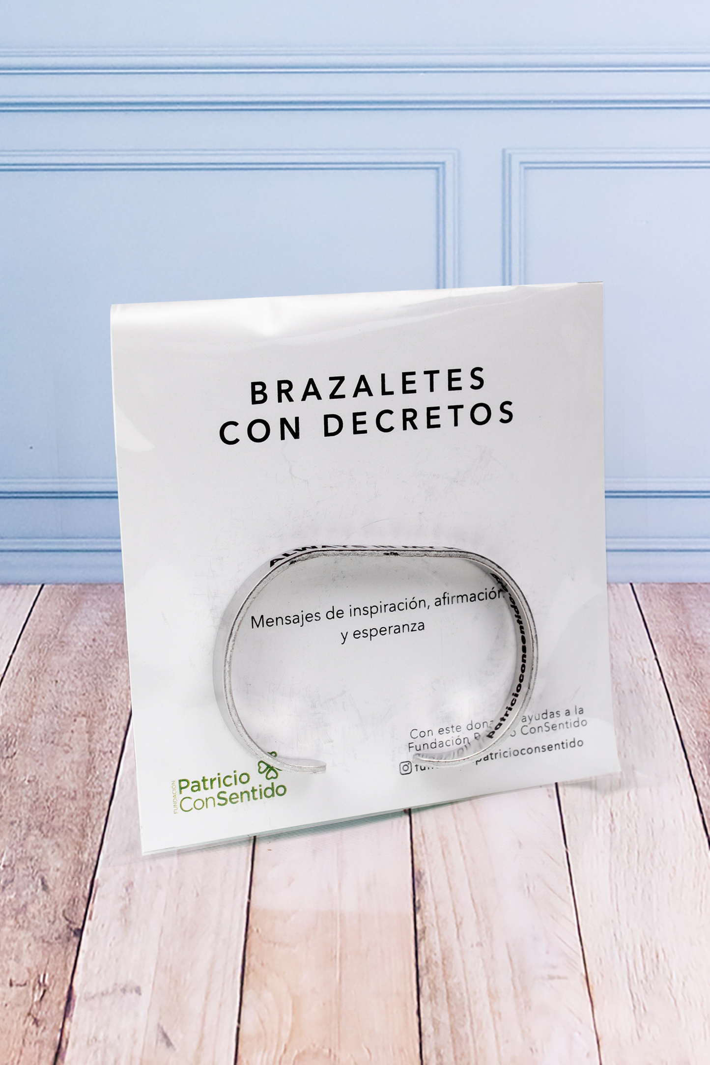 Brazalete con Decretos + Luz Eterna - Lilium y Clavel Blanco