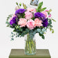 Nobleza con Foto Personalizada - Rosa, Lisianthus y Clavel