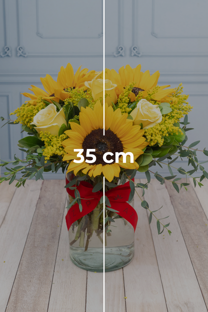 Radiant Sun - Sunflower and Yellow Rose CDJ