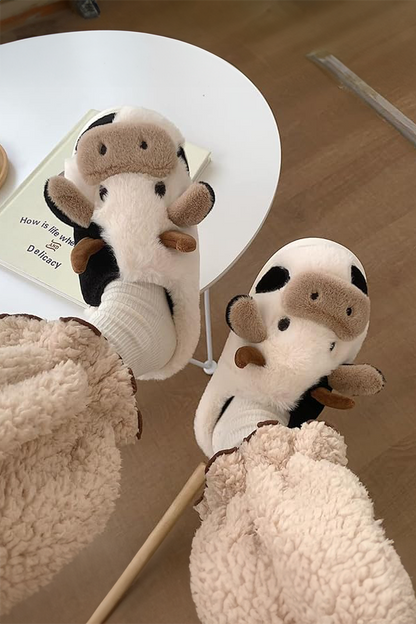 Pantuflas de Felpa - Vaca