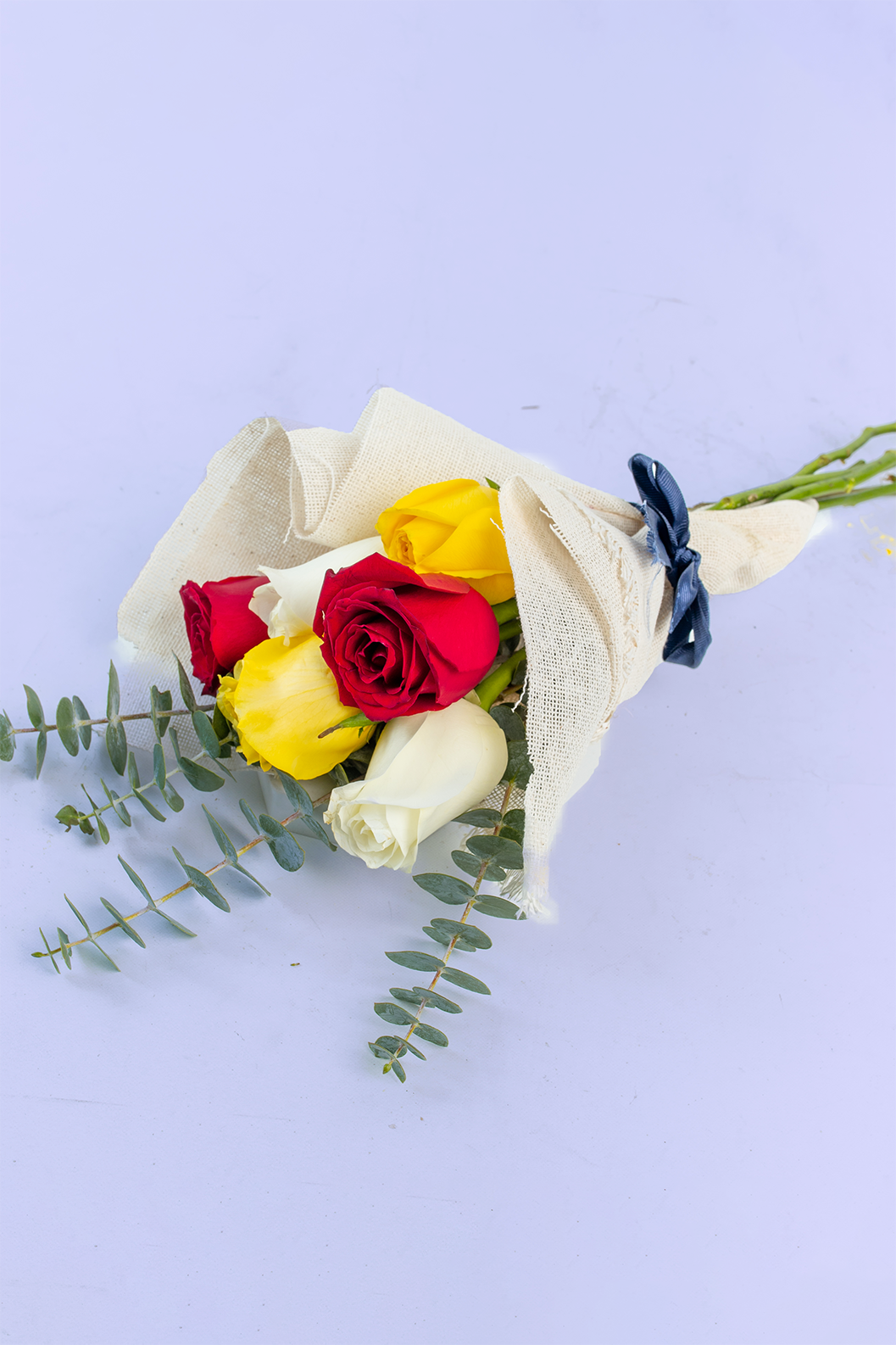 Ramo 6 Rosas Mix - Envoltura Yute OAX CEN