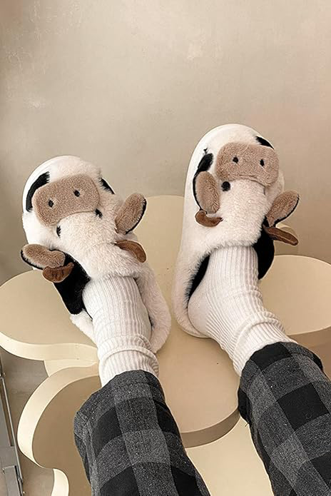 Pantuflas de Felpa - Vaca