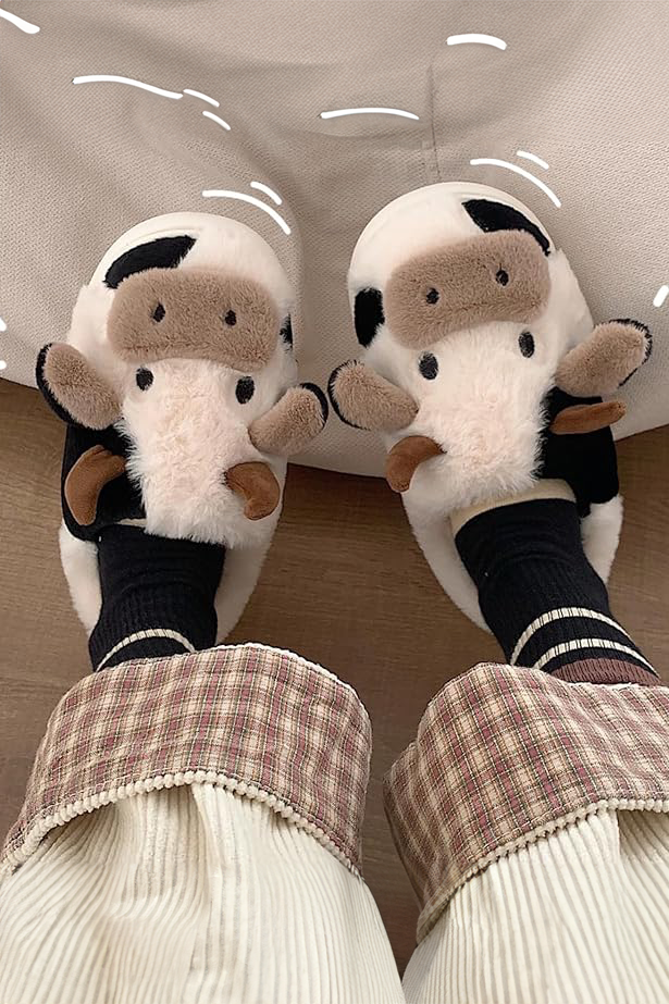 Pantuflas de Felpa - Vaca