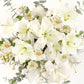 Algodón // Lilium Blanca y Astromelia Blanca