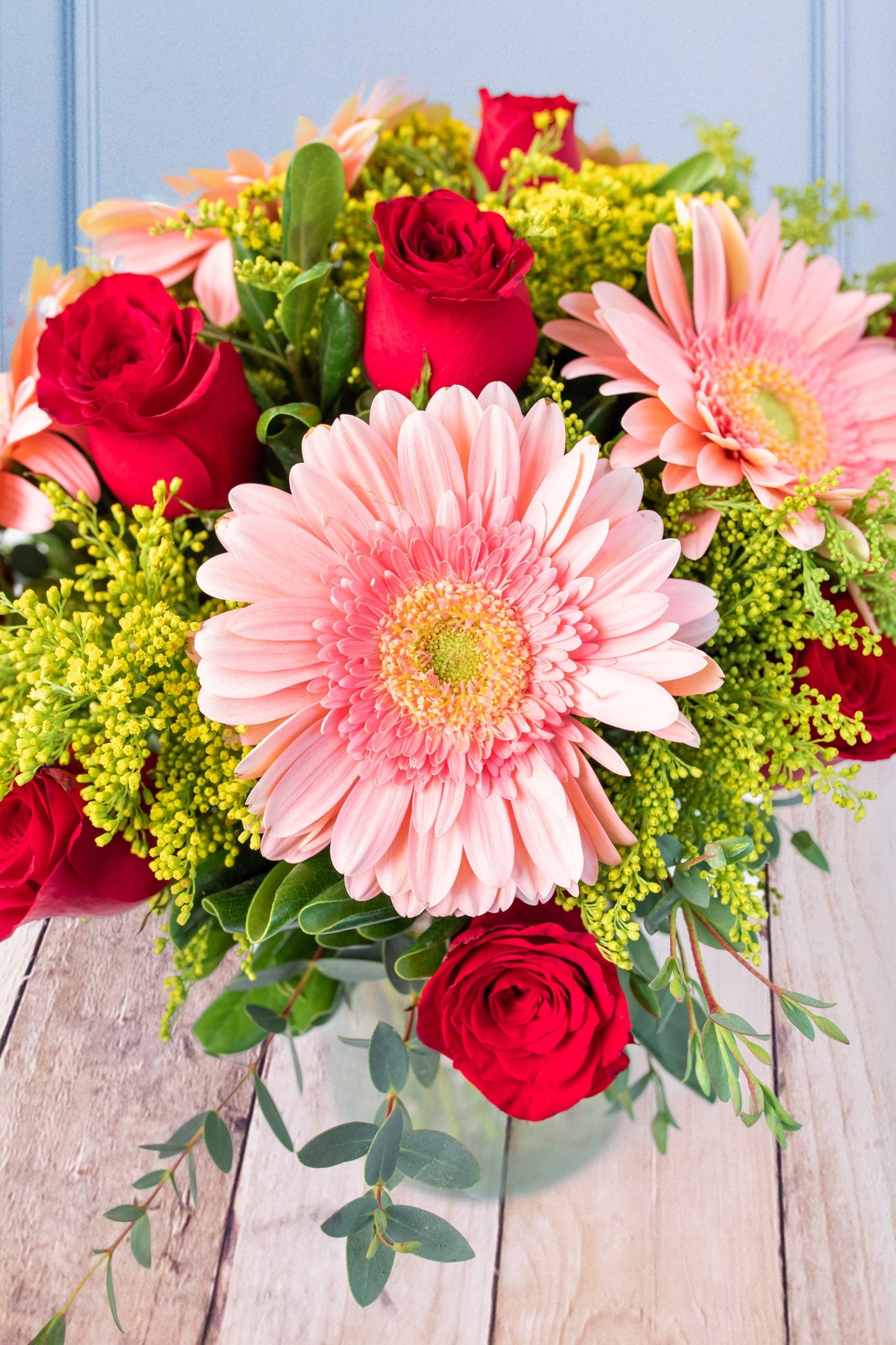 Dance With Me - (Pink Gerbera and Red Rose) ATIZ