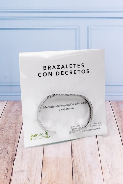 Brazalete con Decretos + Luz Eterna - Lilium y Clavel Blanco