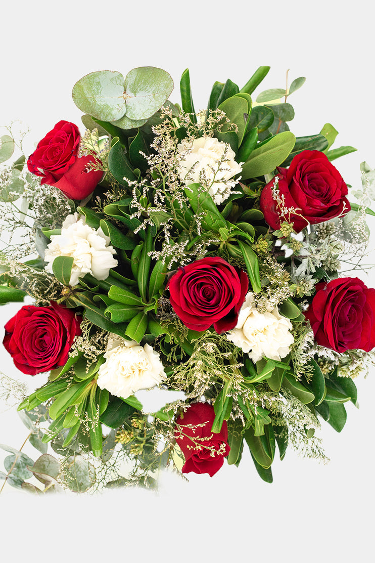 Ramo Chiquito Pero Picoso - Rosa Roja y Clavel Blanco VALLARTA