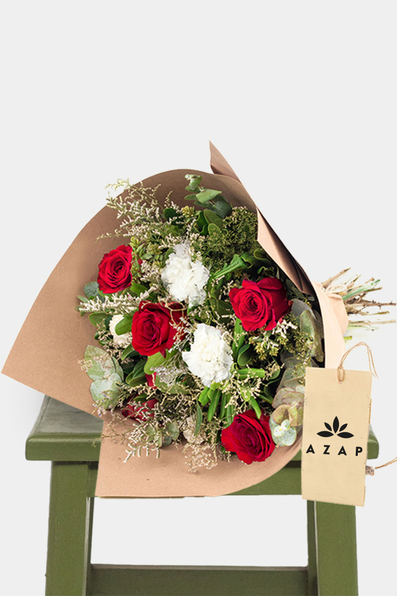 Ramo Chiquito Pero Picoso - Rosa Roja y Clavel Blanco AGS