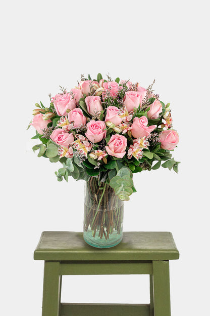 Cupid // Rosa Clarita and Astromelia