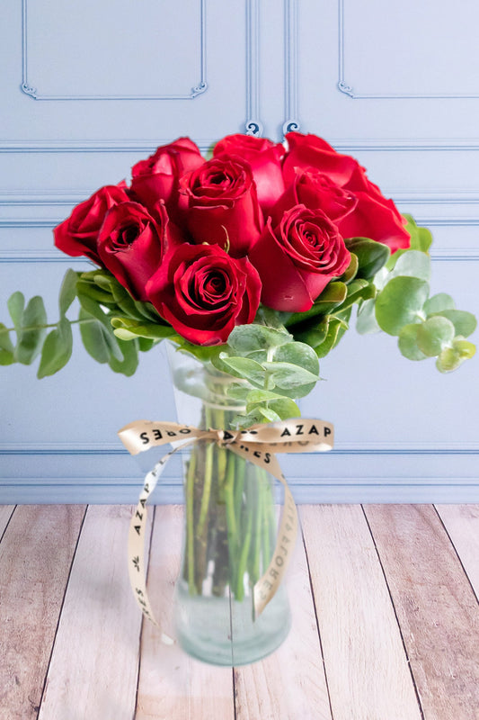 12 Rosas Rojas - (Flores)