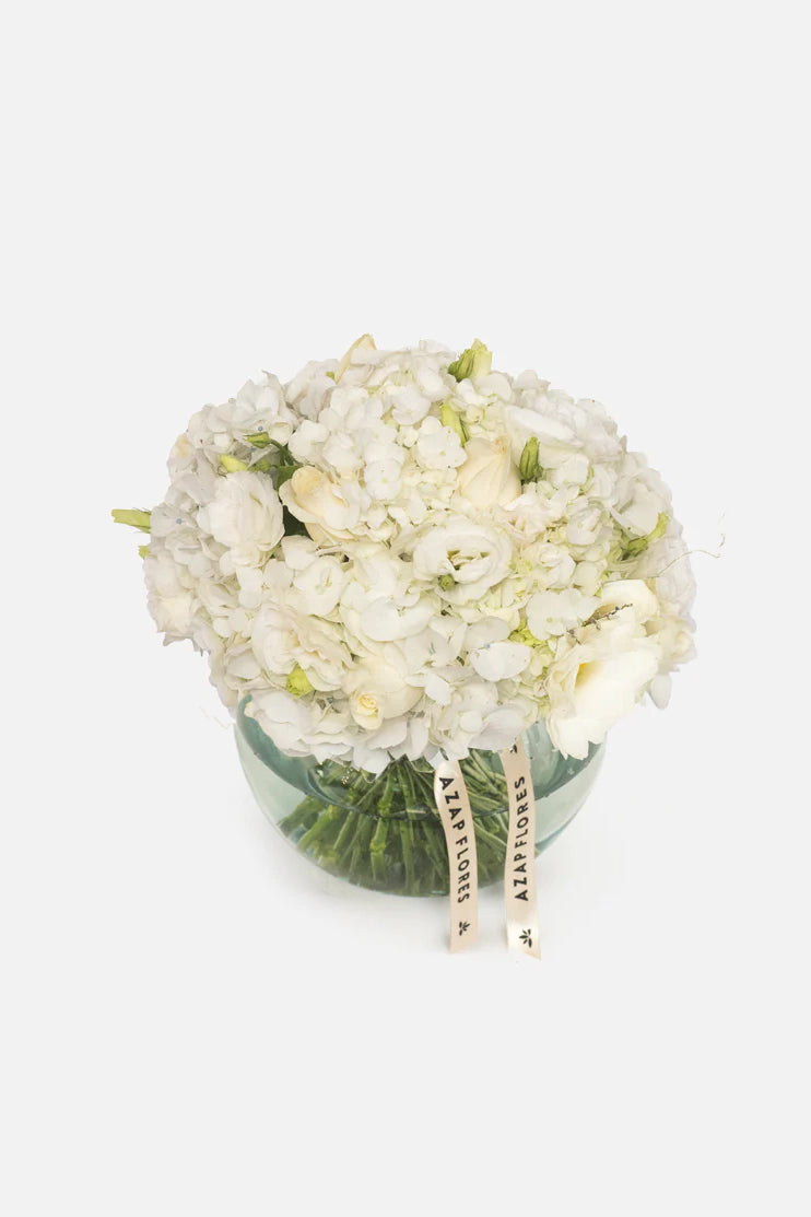 Estoy Contigo - Rosa y Hortensia Blanca MER
