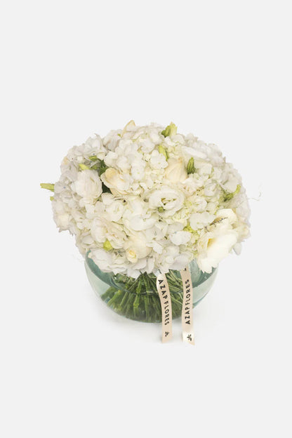 Estoy Contigo - Rosa y Hortensia Blanca MER