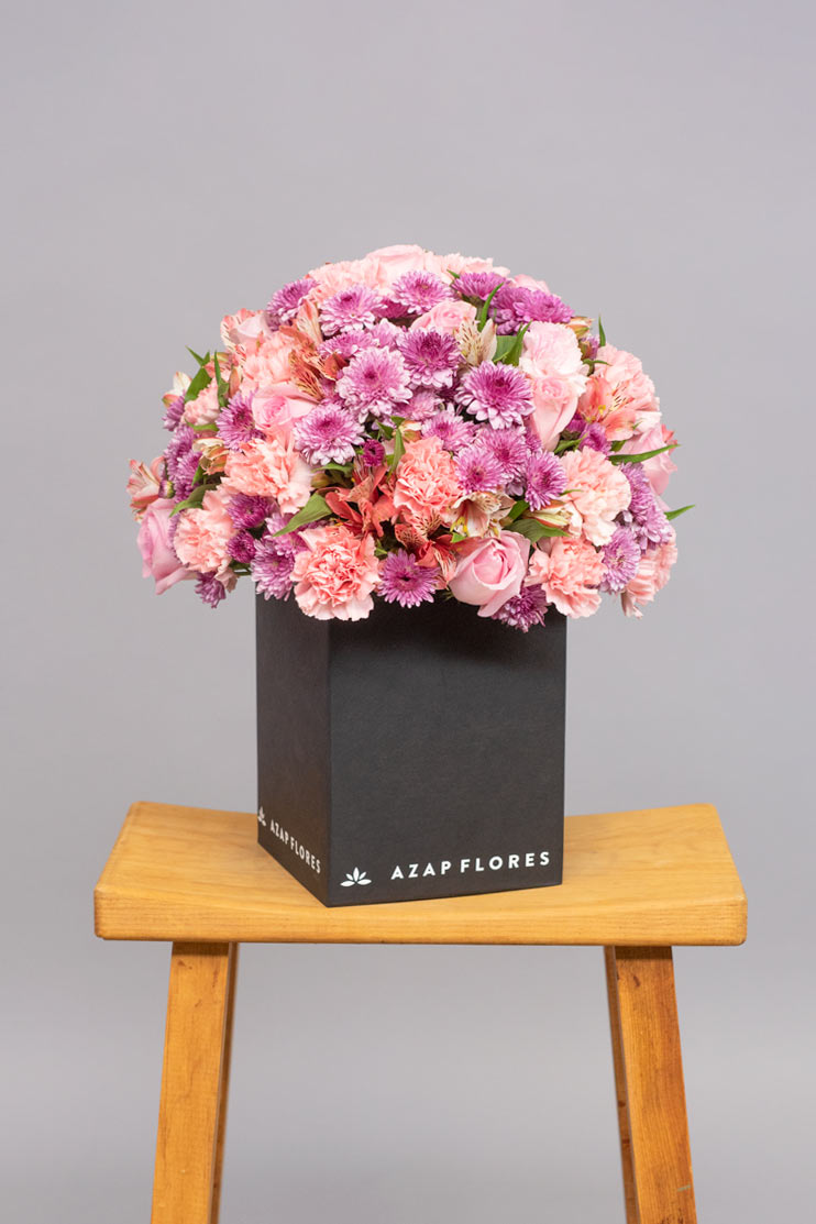 Ternura - Rosa, Clavel y Astromelia Rosa PTO. ESCOND.