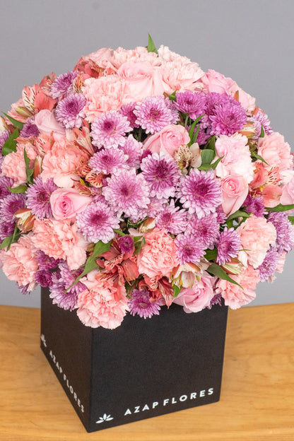 Ternura - Rosa, Clavel y Astromelia Rosa XAL