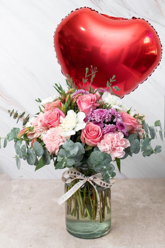 Fuego SV - Rosa, Clavel Rosa, Blanco, Moreliana y Astromelia Rosa