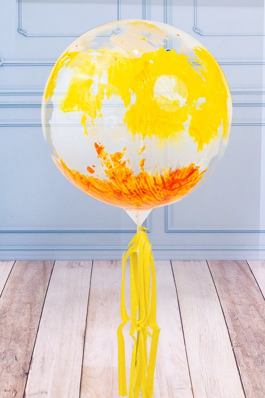 Globo Amarillo y Naranja con Helio