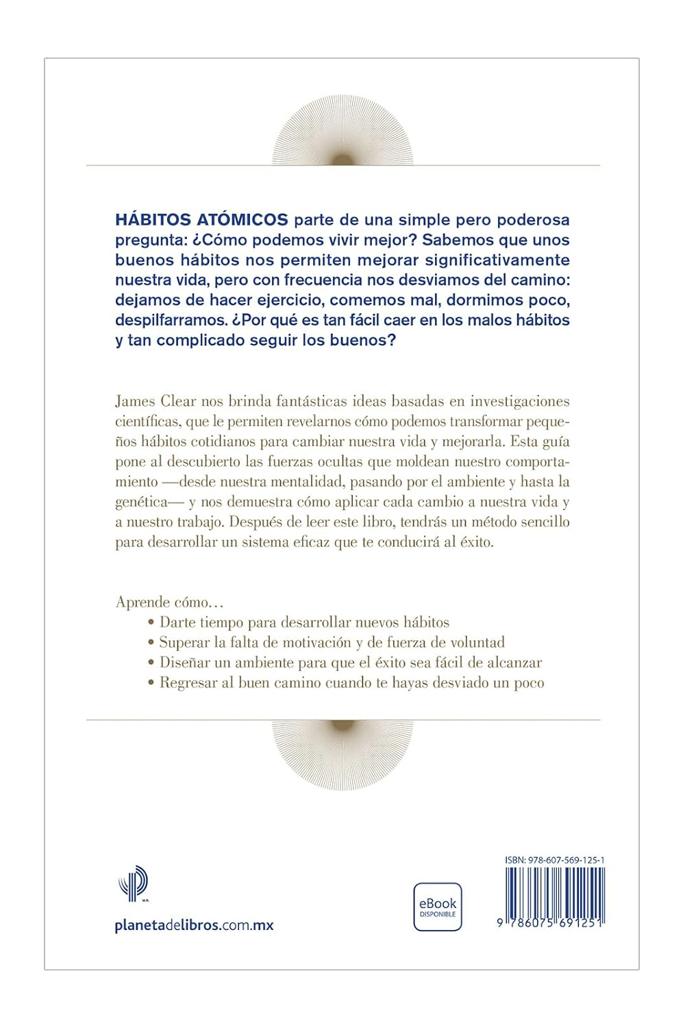 Libro Hábitos Atómicos - James Clear