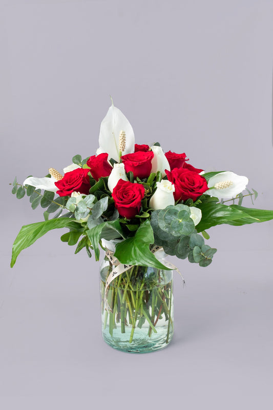 Tropical Air - (Red and White Rose with Moses Cradle) CUA-IZ