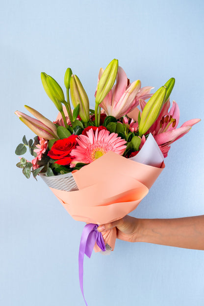 Lilium/Gerbera Bouquet - ENS Flowers