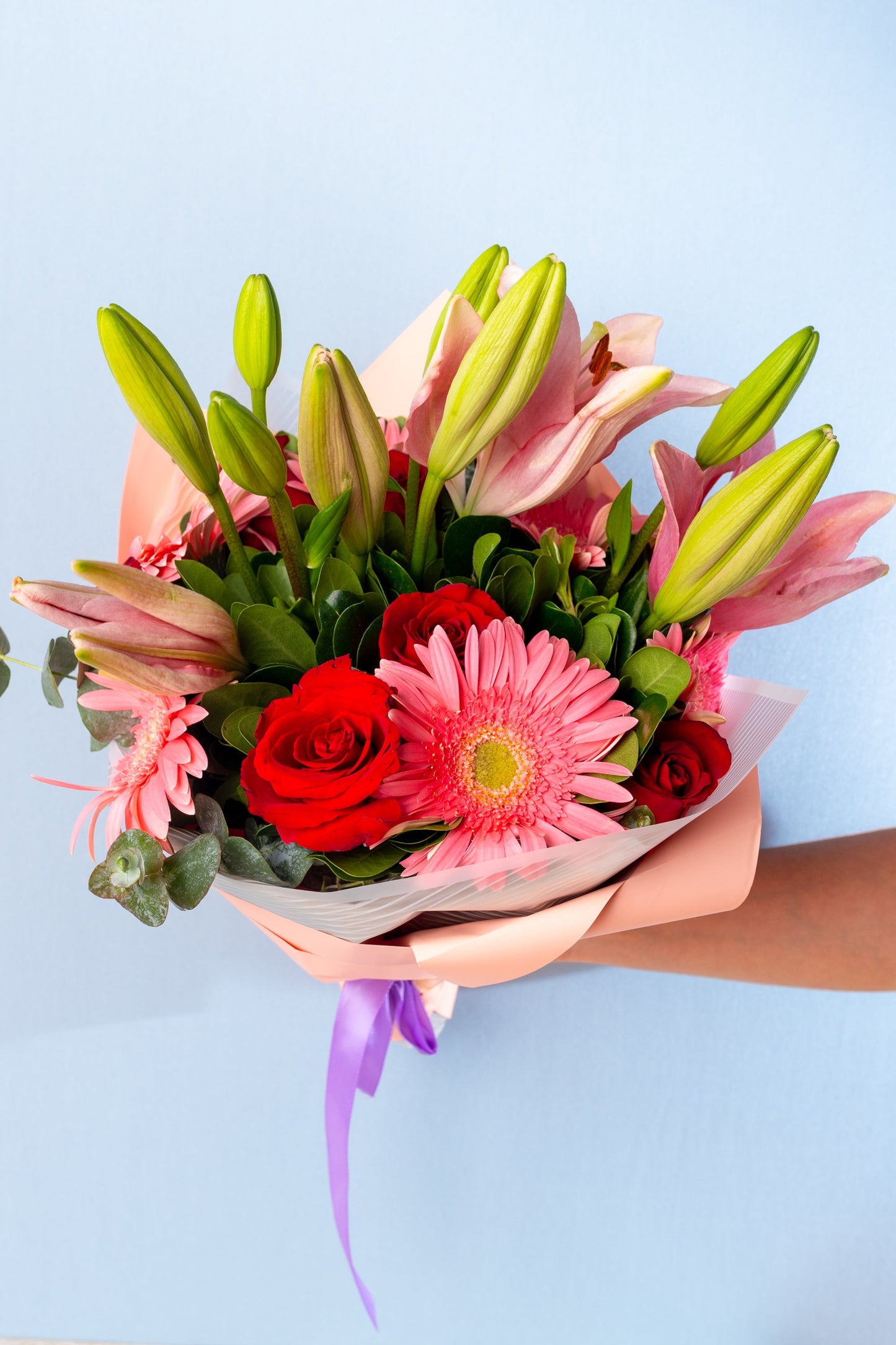Lilium/Gerbera Bouquet - LEON Flowers