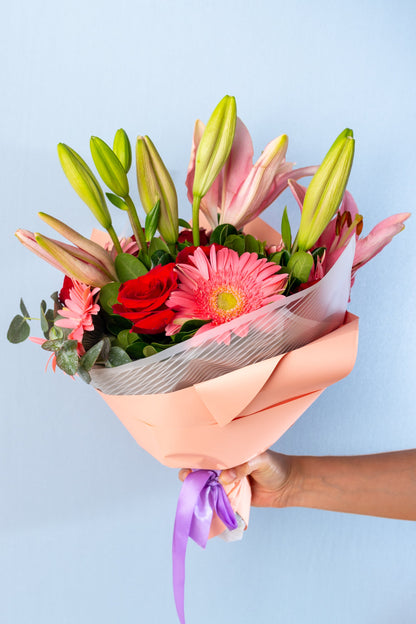 Lilium/Gerbera Bouquet - SAL Flowers