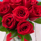 12 Rosas Rojas con Globo - Flores