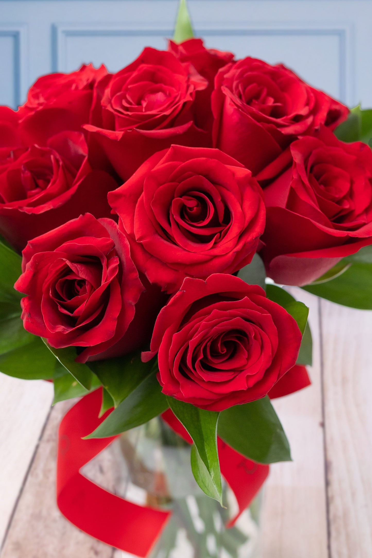 12 Rosas Rojas MOM Flores