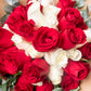 Ramo Buchón - (50 Rosas Roja y Blanca)