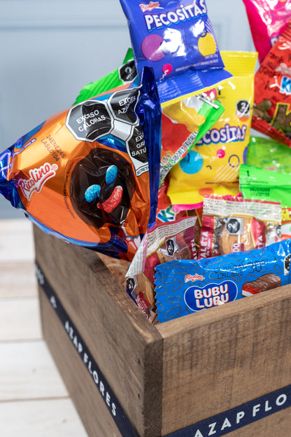 Canasta Madera de Dulces Payaso - Regalo
