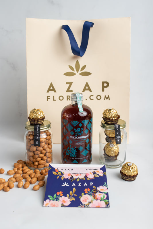 Kit Mezcarindo - Mezcal, Chocolates y Cacahuates