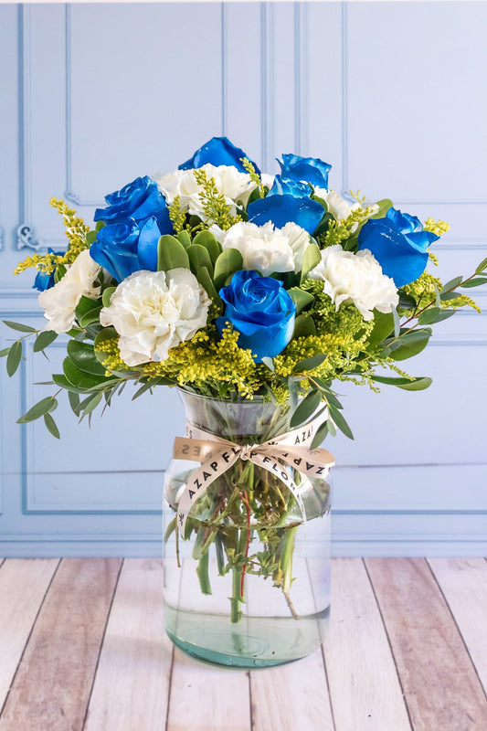 Océano // Rosa Azul, Clavel Blanco y Solidago CUL