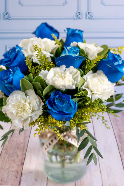 Océano / Rosa Azul, Clavel Blanco y Solidago SLP