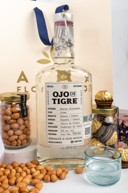 Kit Ojo de Tigre - Mezcal, Ferreros, Cacahuates y Suculenta