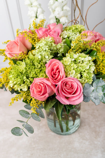 Brillante - Rosa Clarita, Hortensia y Perrito Blanco VALLARTA