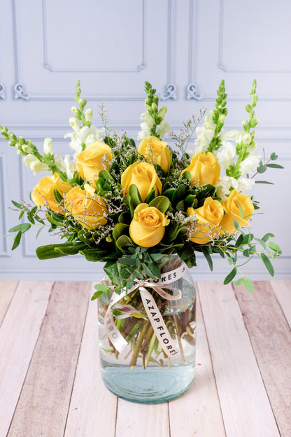 Mango Tango - Rosa Amarilla con Perrito Blanco VALLARTA
