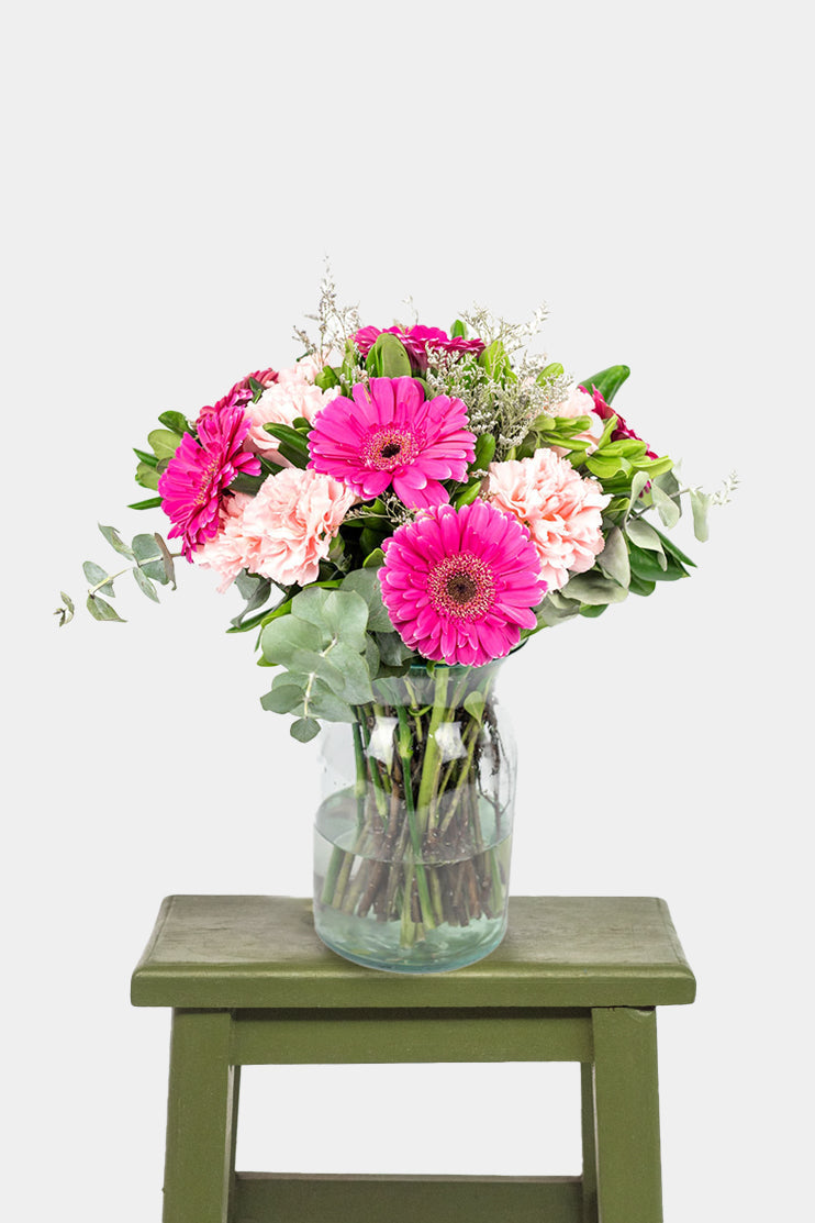 Night in Paris - (Pink Gerbera and Pink Carnation) CEL