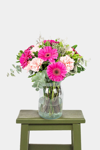 Night in Paris - (Pink Gerbera and Pink Carnation) CEL