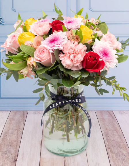 Luz Dorada -  Rosa Amarilla, Roja, Clarita y Moreliana con Extra de Flor