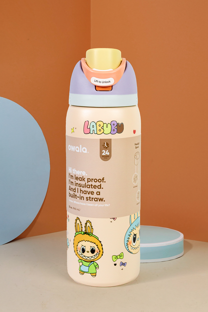 Owala Thermos - Free Sip 32oz Labubu Green