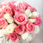 Burbuja de Rosas - Rosas Blancas y Claritas en Pecera